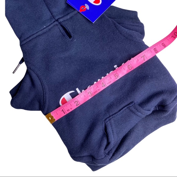 Champion Navy Fleece Lined Pet Pullover Hoodie XS - Picture 5 of 6